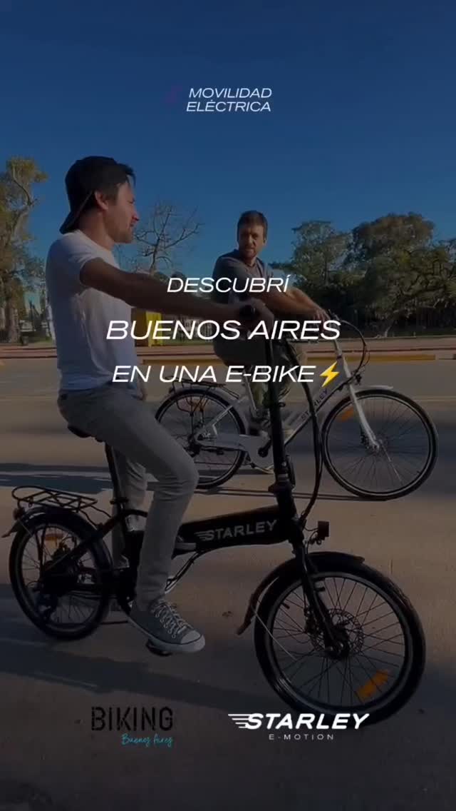 🚴‍♀️⚡️🚴‍♂️ @bikingbuenosaires y @starley.ar ⚡️ se unen para ofrecer una nueva forma de recorrer la ciudad.

👉🏻 Ahora podés disfrutar de los tours en bicicleta con asistencia eléctrica, pedaleando sin esfuerzo y viviendo la experiencia al máximo.

Una alianza que impulsa la movilidad sustentable y el placer de pedalear por Buenos Aires de una manera diferente ¡Te esperamos! 
.
.
.
.
.
🚴‍♀️⚡️🚴‍♂️ @bikingbuenosaires and @starley.ar ⚡️ are teaming up to offer a new way to explore the city.

👉🏻 Now you can enjoy electric-assist bike tours, pedaling effortlessly and experiencing the fullest.

A partnership that promotes sustainable mobility and the pleasure of cycling through Buenos Aires in a different way. We look forward to seeing you!

#BikingBuenosAires #Starley #ElectricMobility #Ebike #BuenosAires #BikeTour #ExperienciaBA #ElectricBikes